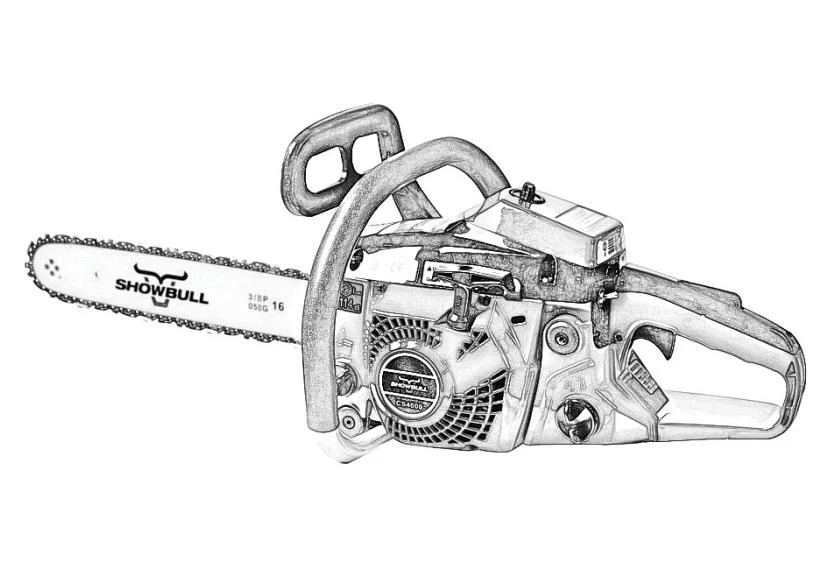 Professional Wood Cutting Machine Gasoline Chainsaw for Branch Trimming