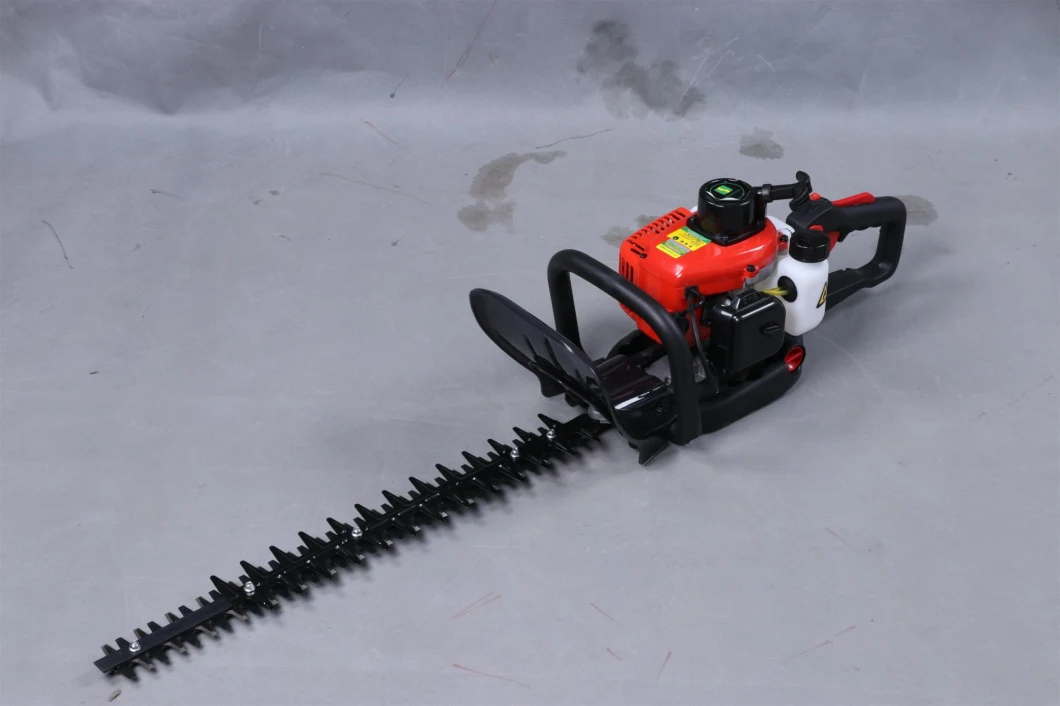 Garden Tool Hand-Held Petrol Hedge Trimmer with Double Blades